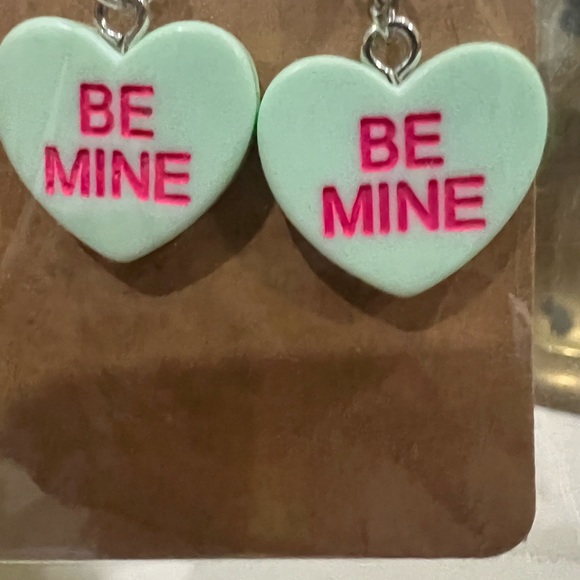 Be Mine Conversation Valentine Earrings - Picture 2 of 3